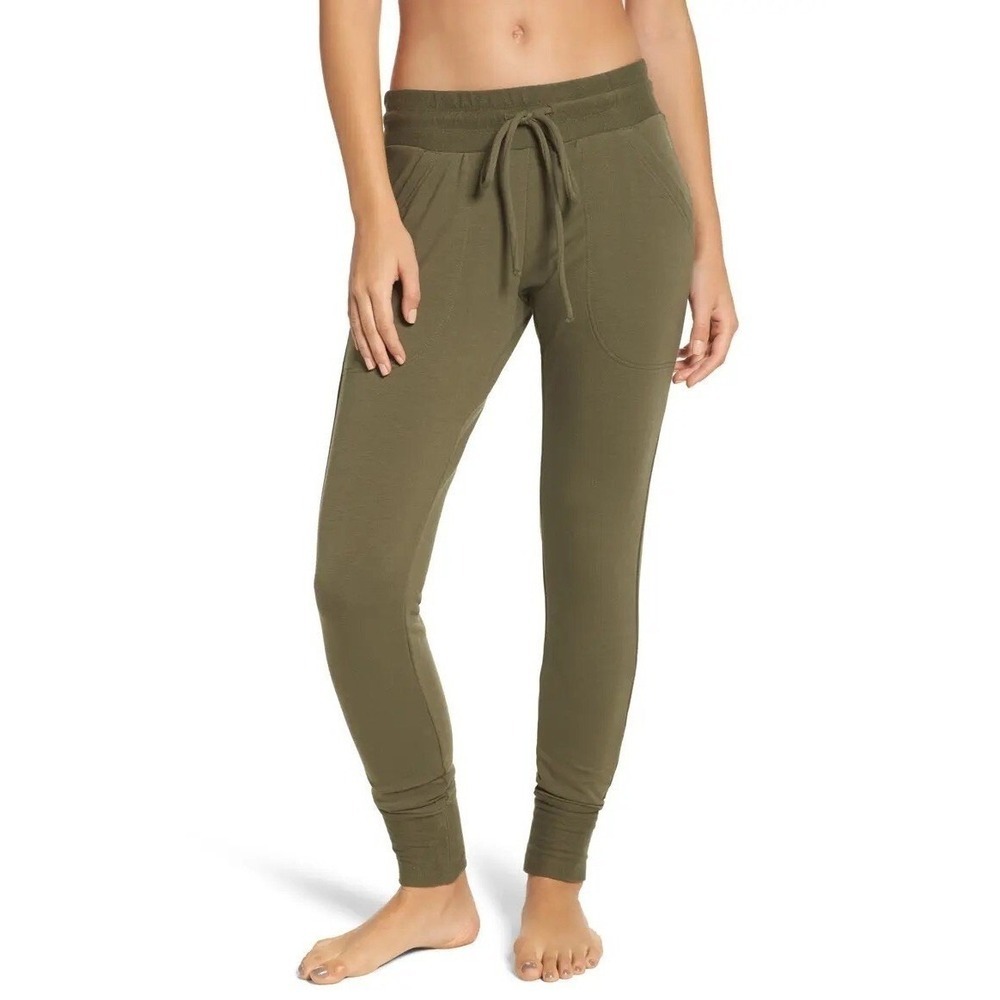 FP Movement, Free People Sunny Skinny Sweat Pants, Olive, Size Large